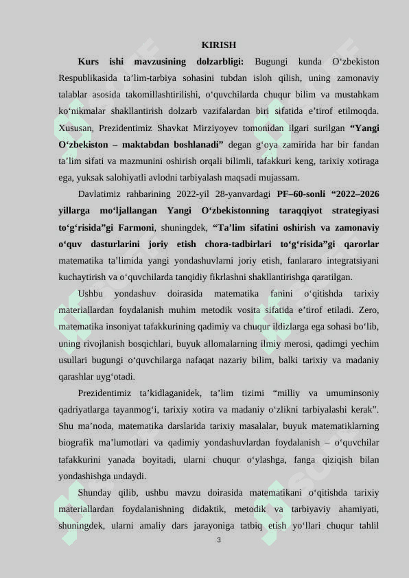 MATEMATIKANI O‘QITISHDA TARIXIY MATERIALLARDAN FOYDALANISH 2
