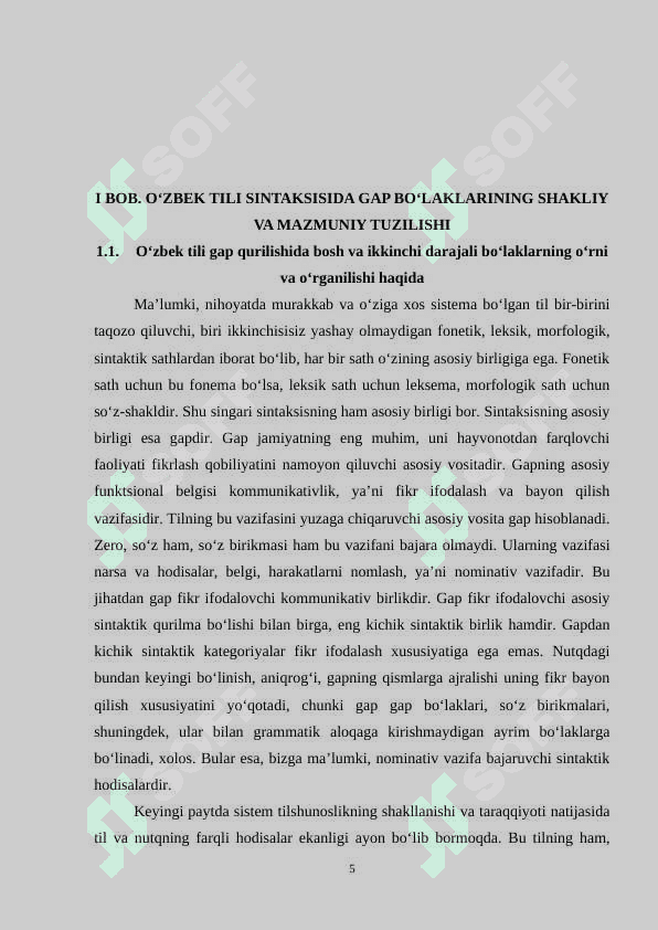 Gapni bo‘laklarga ajratish tamoyillari 5
