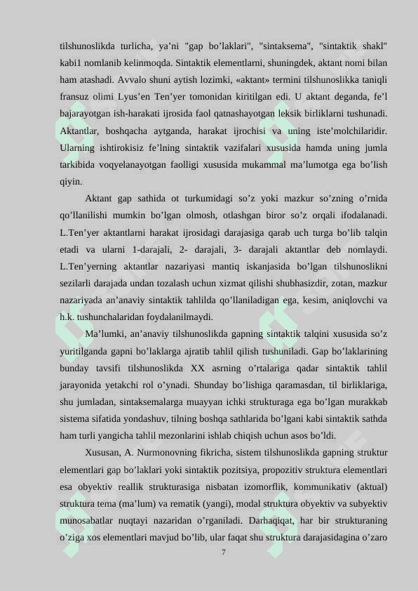 Hol va uning o‘zbek tilshunosligidagi tadqiqi 7