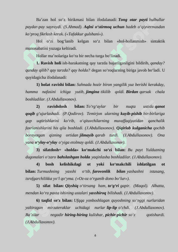 Hol so’z turkumi 6