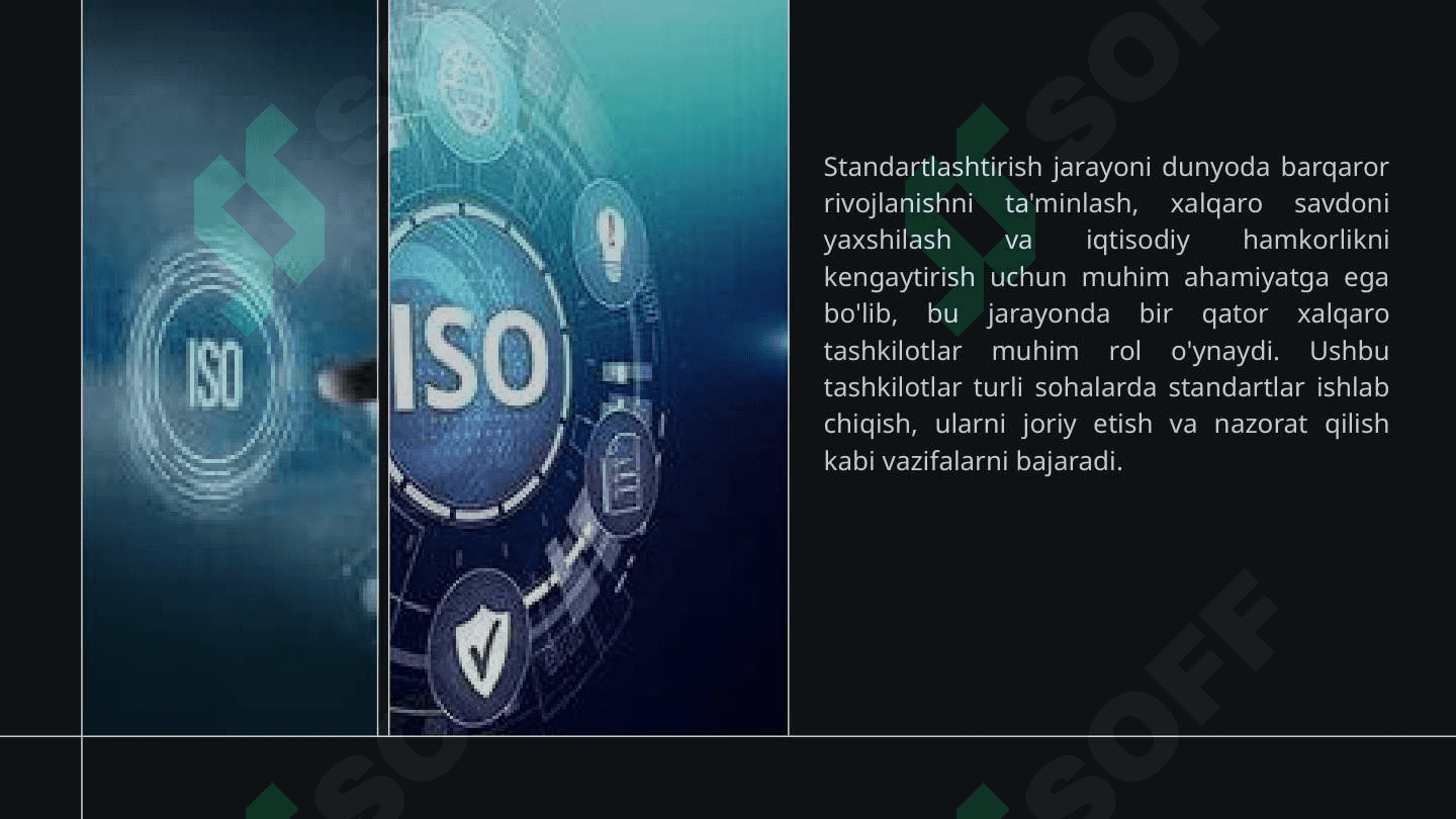 Standartlashtirishda ishtirok etuvchi xalqaro tashkilotlar 2