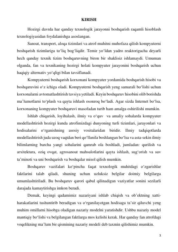 KOMPYUTERNI BOSHQARISH TAMOYILLARI 1