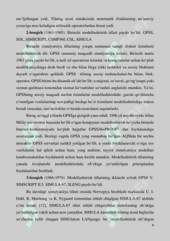 KOMPYUTERNI BOSHQARISH TAMOYILLARI 6