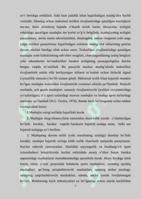 Tayyorgarlik davrida futbolchilarning har tomonlama jismoniy rivojlanish tahlili 7