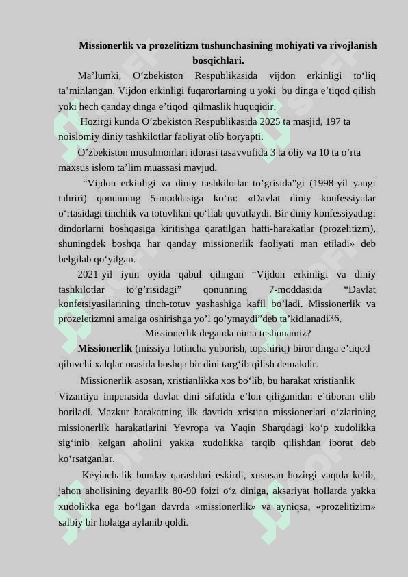 Missionerlik targ’ibotida uslub va vositalarning zamonaviylashuvi: Kiber makon mafkura tahdidlari 3