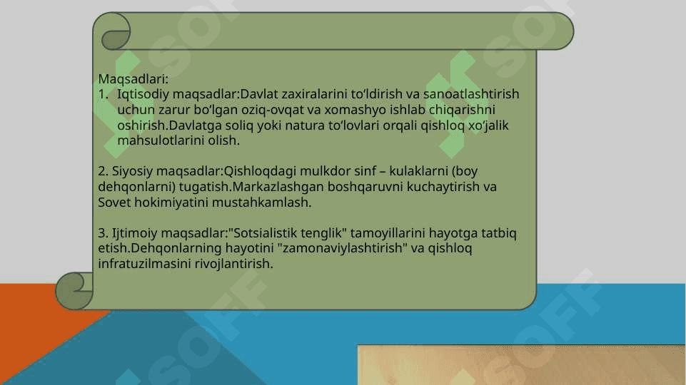 Kolxozlashtirish davrida dehqonlarning iqtisodiy ahvoli (1930-yillar) 5