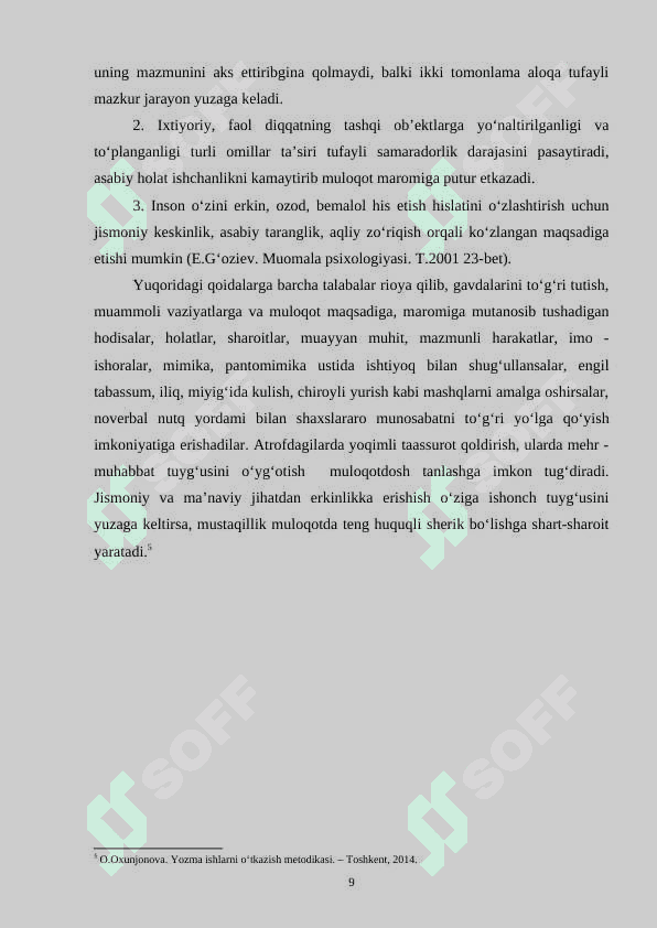 O‘QUVCHILARNI MULOQOT MATNI YARATISHGA O‘RGATISH 8