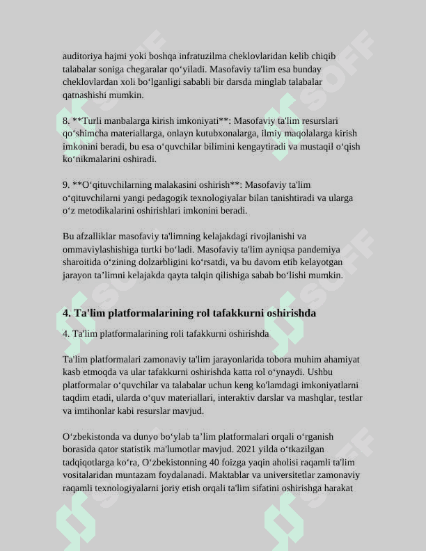 TALIM PLATFORMALARI VA ULARDAN FOYDALANISH 8