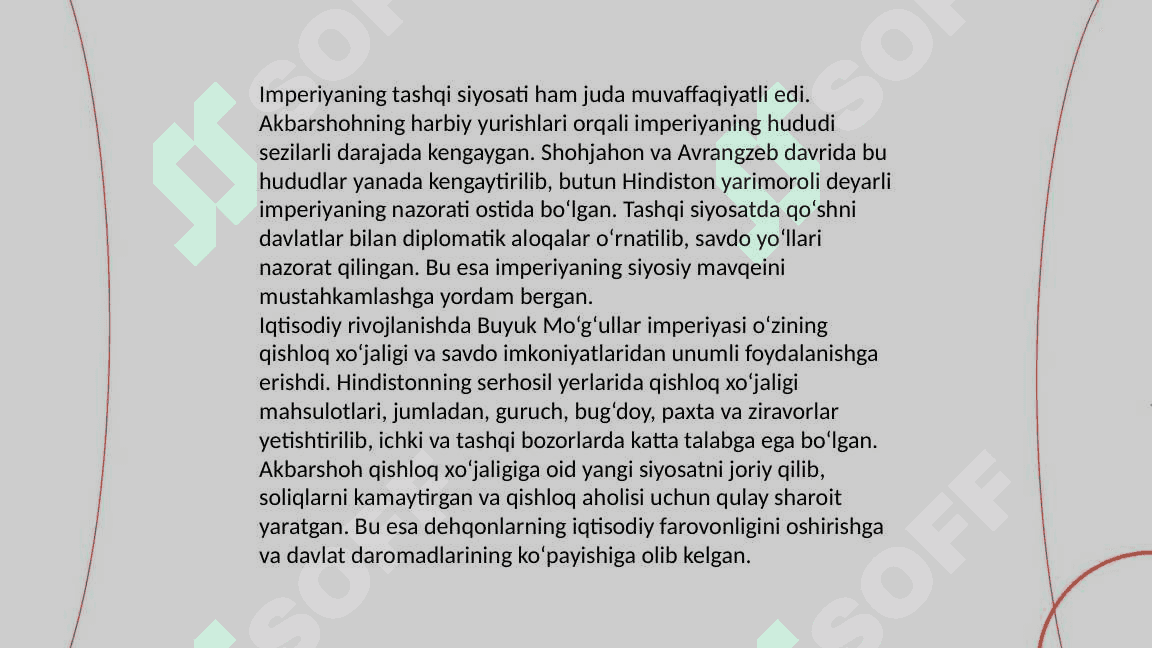 XVI-XVII asrlar Hindiston Boburiylar imperiyasining kengayishi 7