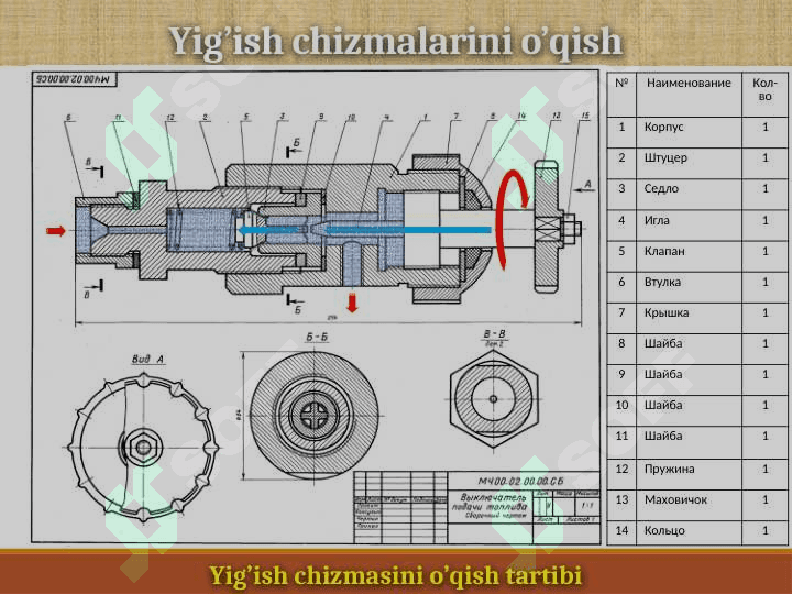 Yig‘ish chizmalari 6