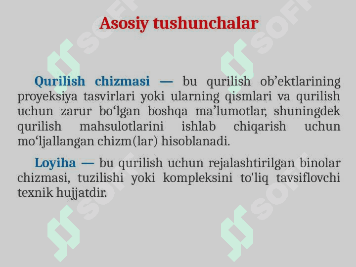Qurilish chizmachiligi. Bino konstruksiyasi va elementlari 2