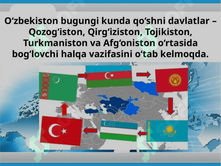 O'ZBEKISTON RESPUBLIKASINING TASHQI SIYOSATINI AMALGA OSHIRISH TIZIMINING SHAKALLANISH 4