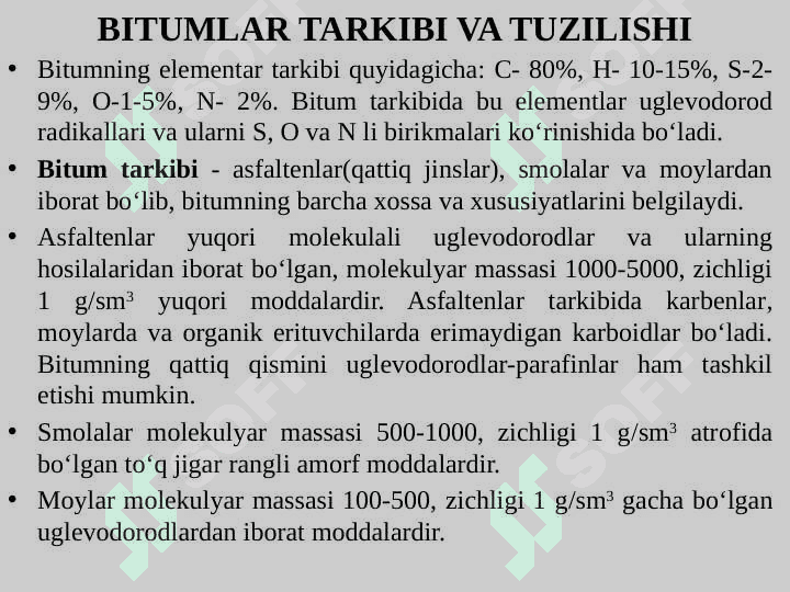 BITUM VA QATRON ASOSIDAGI MATERIALLAR 8