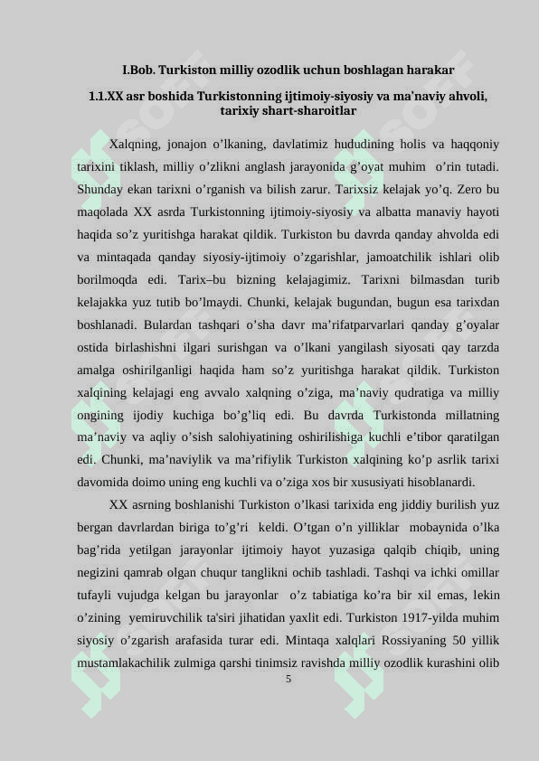 Mustaqillikka erishish arafasida O‘zbekiston Respubliksidagi siyosiy ahvol 5