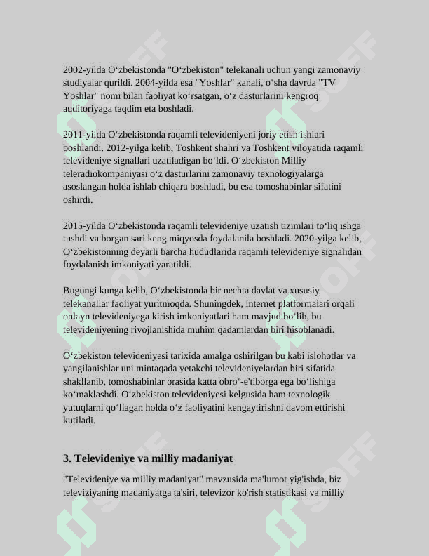 TELEVIDENIYE KONGILOCHAR SANOAT SIFATIDA 6