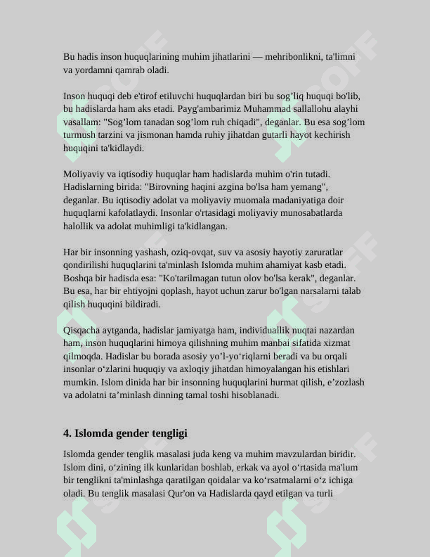ISLOMDA INSON HUQUQLARI HIMOYASI, IJTIMOIY TENGLIK, ADOLAT VA TOLERANTLIK 7