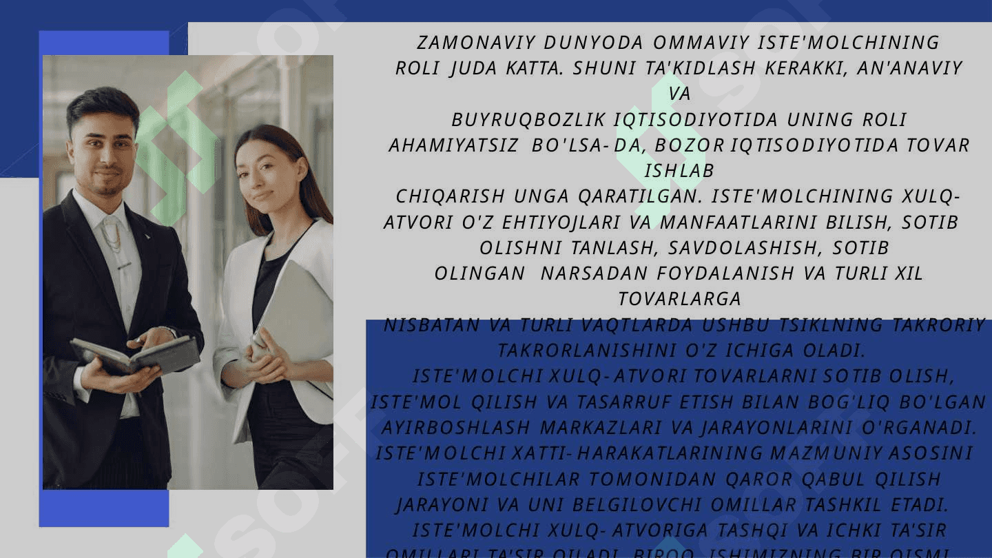 ISTE’MOLCHI XULQ  ATVORINING UNING QAROR  QABUL QILISHIGA TA’SIRI 3
