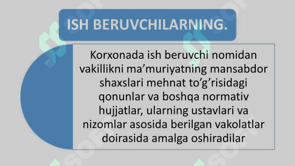 XODIM VA ISH BERUVCHINING HUQUQ VA MAJBURIYATLARI 8