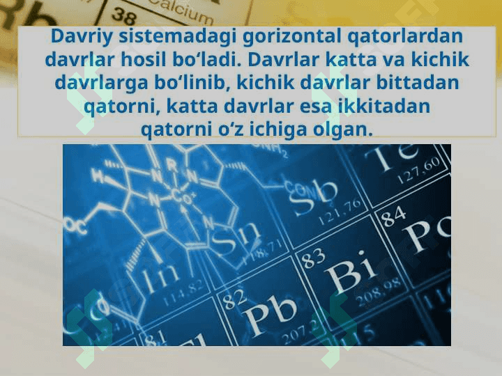 Kimyoviy elementlar davriy sistemasi 4