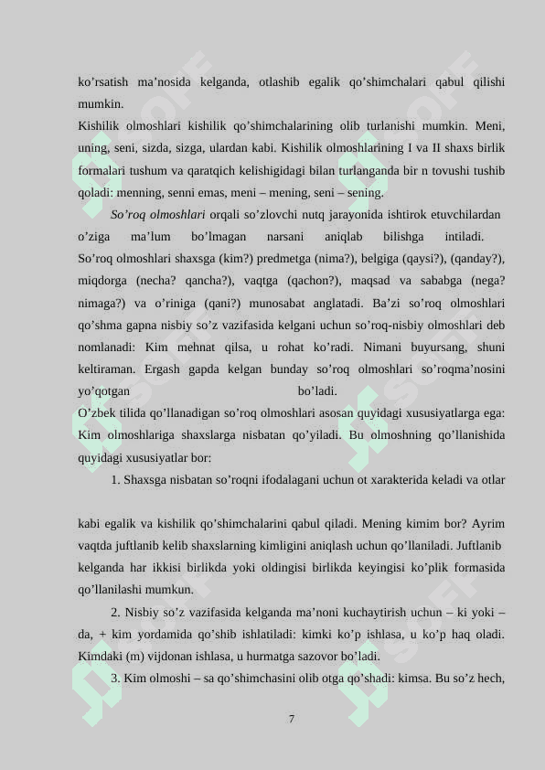 So’roq olmoshlarning semantik sintaktik xususiyatlari 7