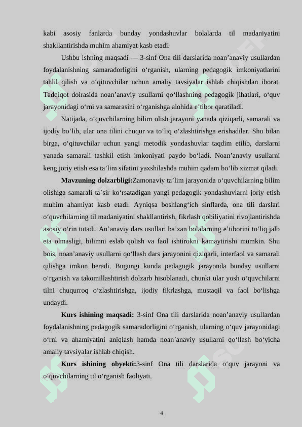 3-sinf  ona tili darslarida noan’anaviy usullardan foydalanish 4