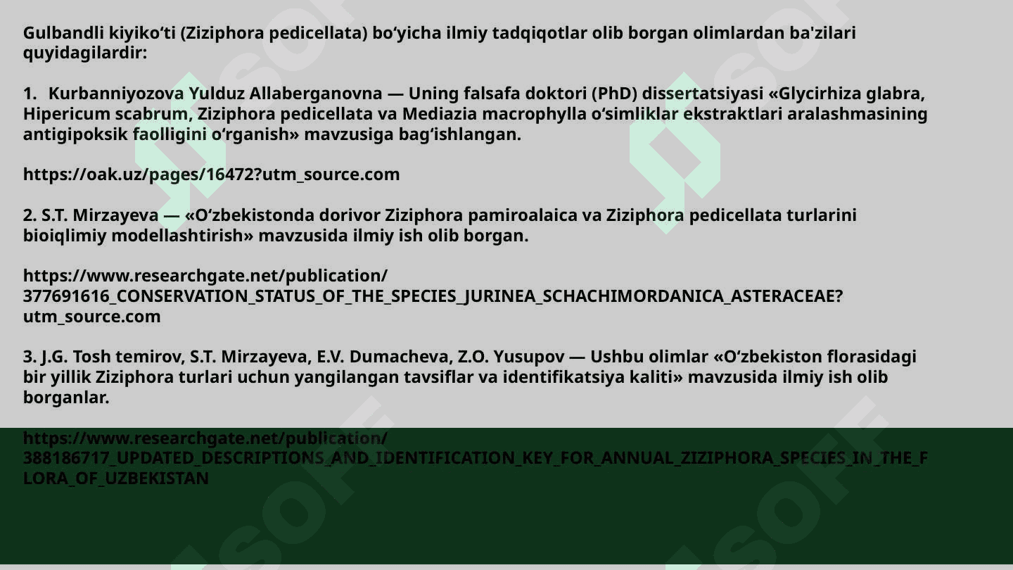 Adir va tog‘li hududlarda dorivor o‘simliklarni yetishtirish texnalogiyasi 4