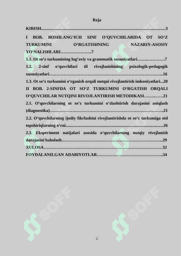 2-sinf ot so‘z turkumini o‘rganish jarayonida o‘quvchilar nutqini o‘stirish 2