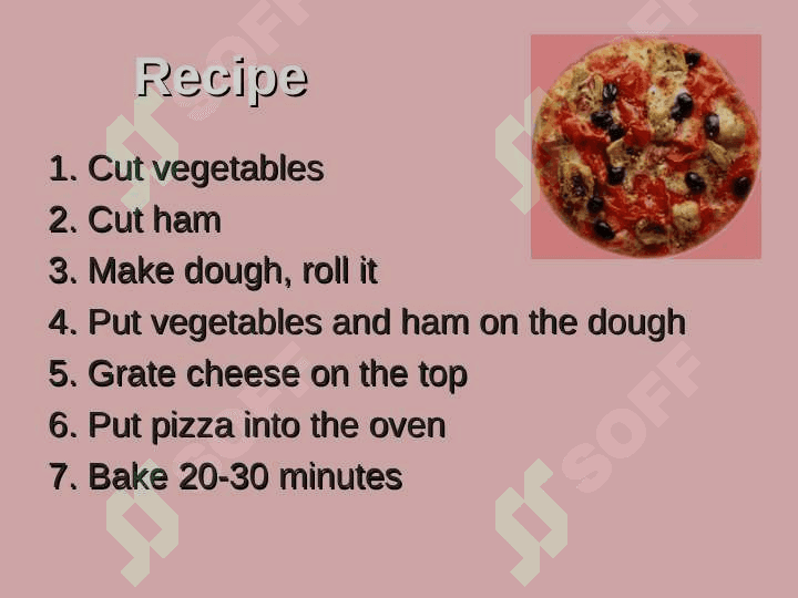 Project My favorite dish 4