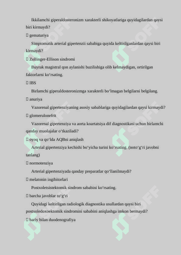 Hirurgiya argos test javoblari 3