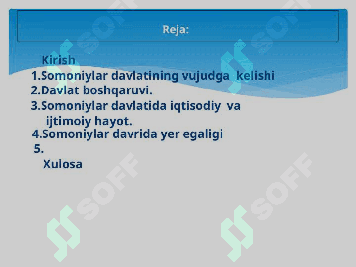 Somoniylar davlatida ijtimoiy iqtisodiy hayot 2