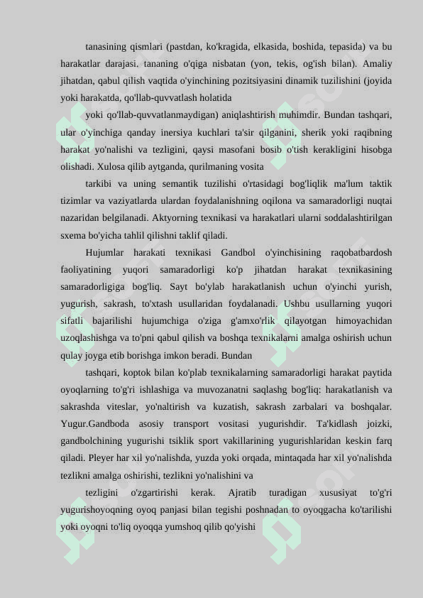 Gandbol o'yinida to'pni boshqarish texnikasini o'rgatish 4