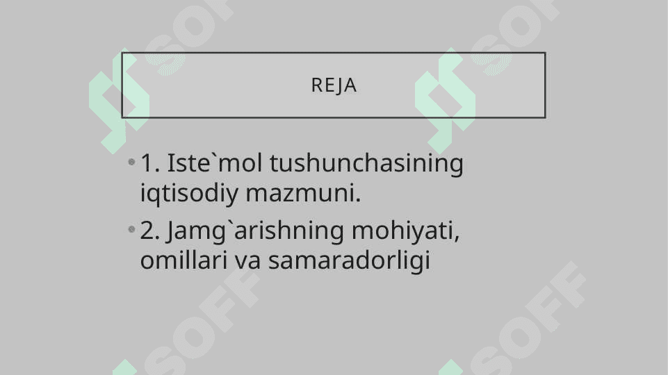 Iste`mol va jamg`arish funksiyalari 2