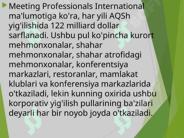 Korporativ tadbirlarning oʻziga xos jihatlari 2