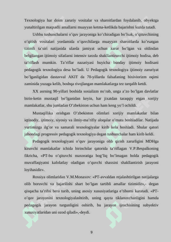 Shaxsga yo’naltirilgan pedagogik texnologiyalarda mexanika fanini akademik litseylarda o’qitish uslubiyati 7