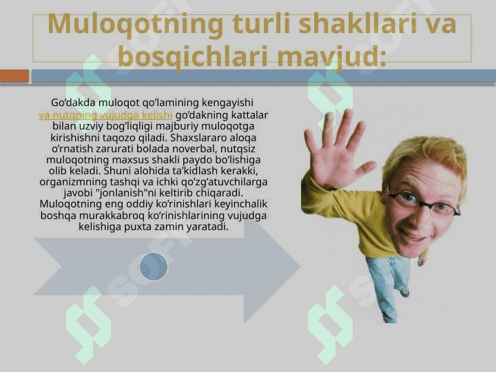GO'DAKDA MULOQOT YO'NALISHINING KENGAYISHI VA NUTQNING KENGAYISHI 3