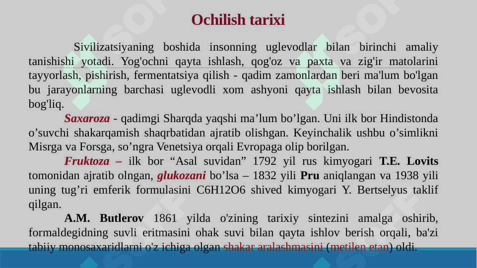 Karbonsuvlarning tuzilishi va funksiyalari 5