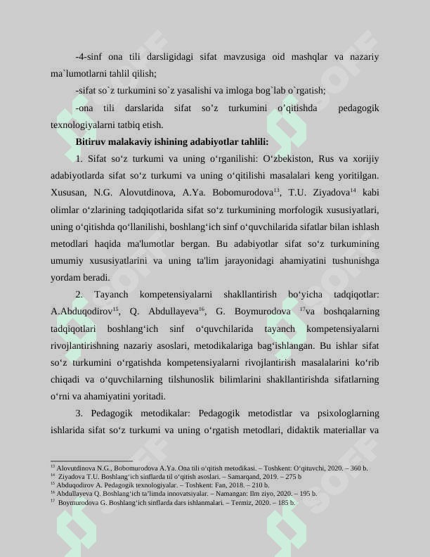 4-SINFDA SIFAT SO`Z TURKUMINI O'RGATISH 7