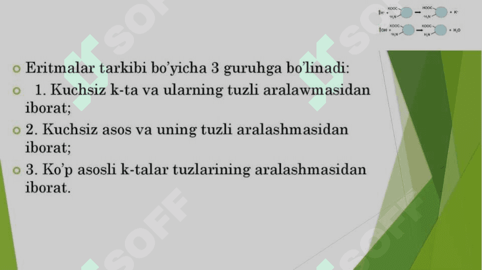 Bufer sistemalar.Kislota-asosli muvozanat 6