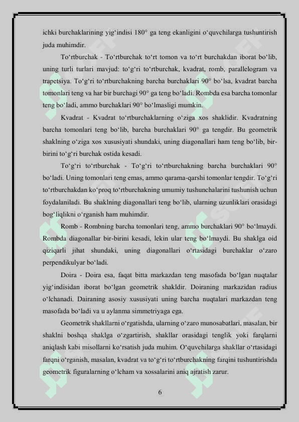 3-sinfda geometriya elementlarini o'rgatish metodikasi 6