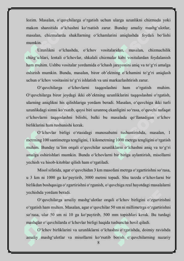 3-sinfda geometriya elementlarini o'rgatish metodikasi 8