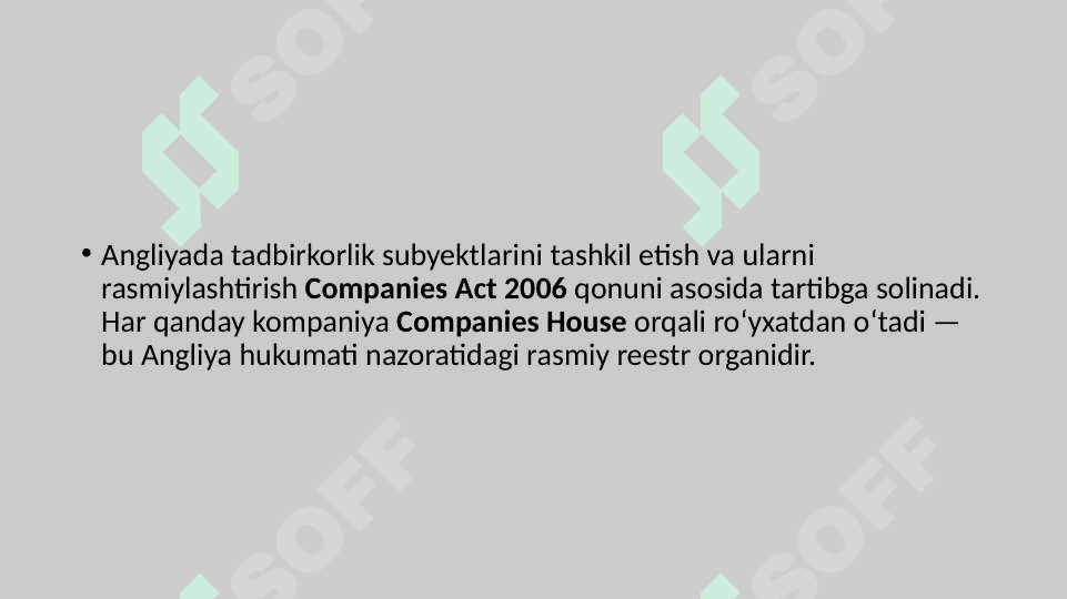 Tadbirkorlik subyektlarini ro‘yxatga olish tartib-taomillari 2