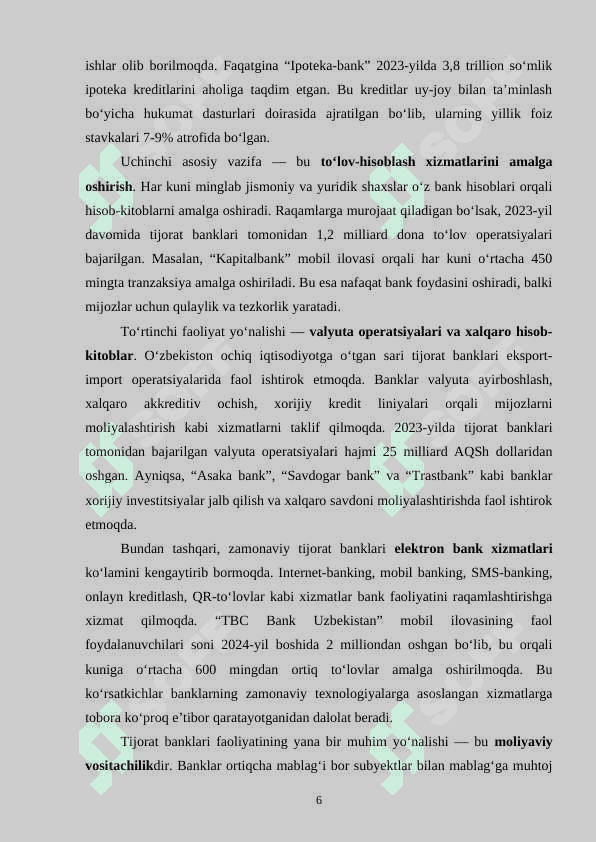 Tijorat banklarining kredit operatsiyalari 6