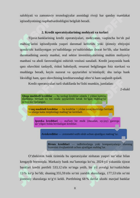 Tijorat banklarining kredit operatsiyalari 8