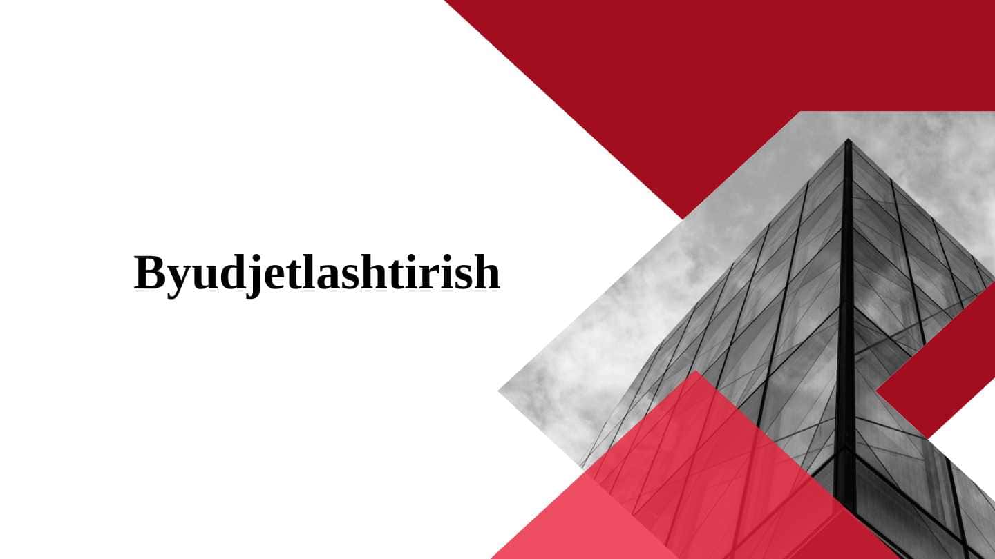Byudjetlashtirish 1