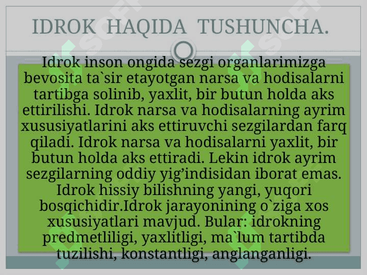Vaziyatni noto'g'ri idrok etish va uning oqibatlari 4