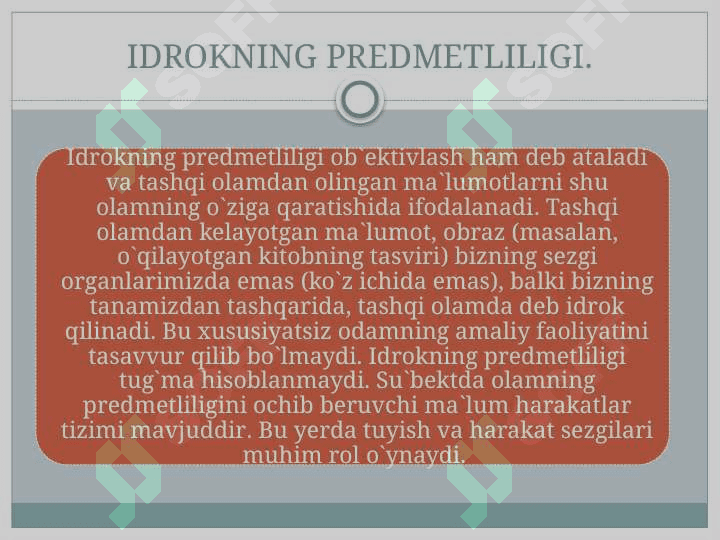 Vaziyatni noto'g'ri idrok etish va uning oqibatlari 6