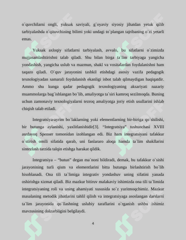 Ona tili o`qitishda integrativ yondashuvning ilmiy-metodik asoslari 4