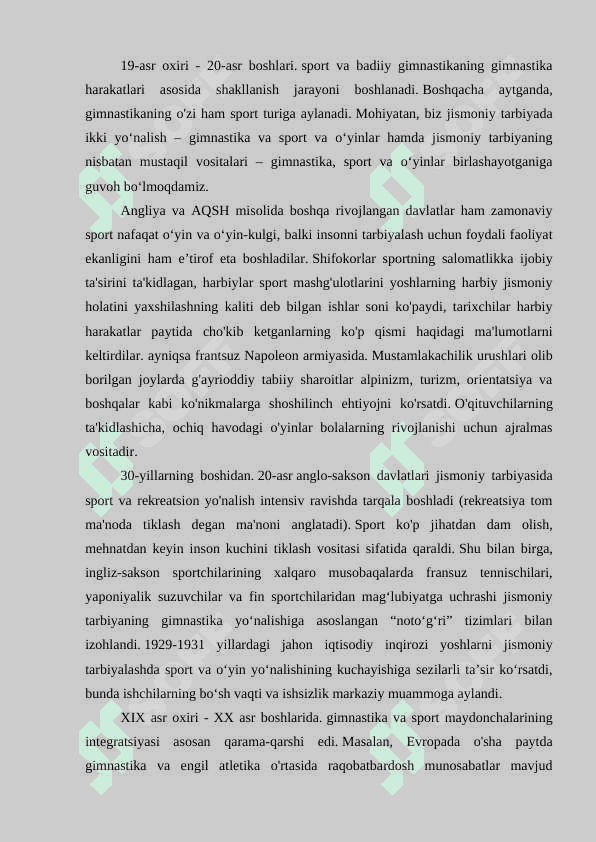 Xorijiy davlatlarda bolalarga jismoniy tarbiya berish tizimining rivojlanishi 8