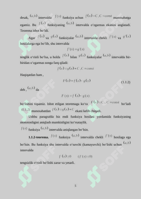 Differensial hisobning geometriyaga ba’zi tatbiqlari  kurs ishi 5