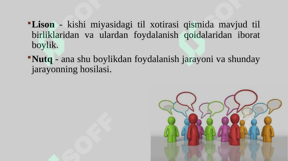 TIL VA NUTQ MUNOSABATLARI. NUTQ SHAKLLARI. NUTQ ODOBI 6